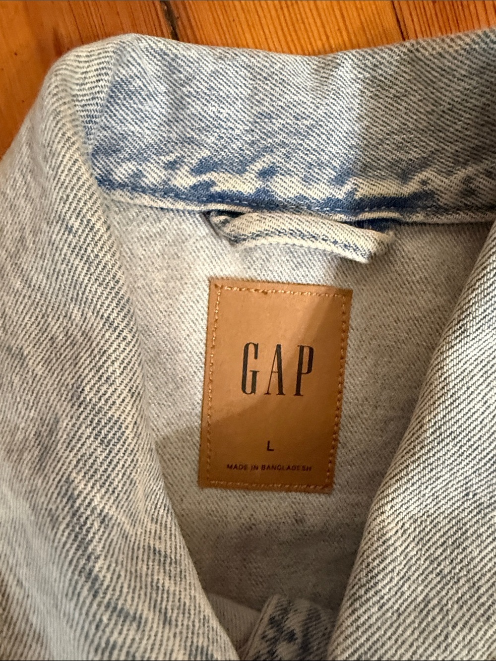 GAP Light Blue Cropped Denim Jacket - Picture 2 of 5